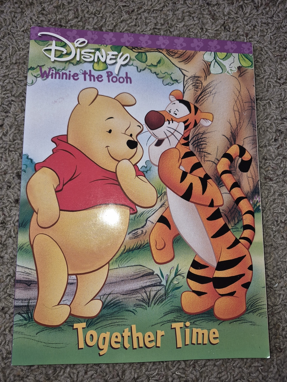 2001 edition of the Disney's Winnie the Pooh: Together Time coloring book